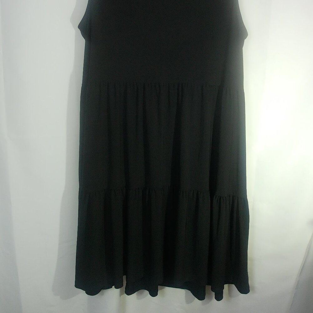 Tash + Sophie Black Midi Dress Womens 2X Sleeveless Stretch NWT - Picture 4 of 5